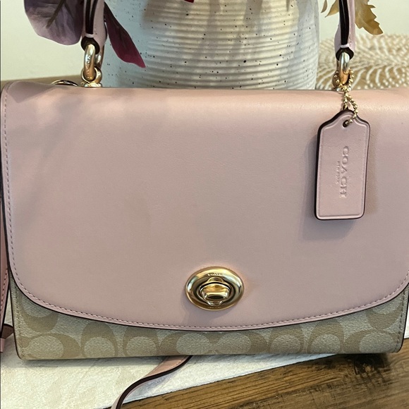 Coach Blush Pink and Beige Shoulder Bag main image 5